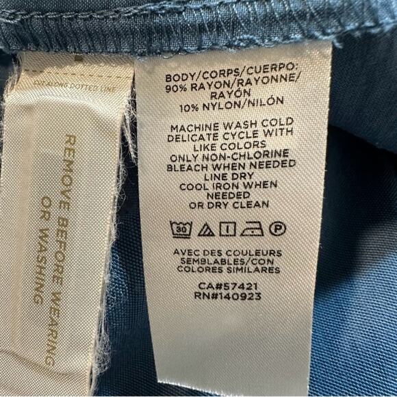 LOFT Casual Drawstring Stretch Waist Pant Pockets Size S Preppy Casual - Picture 6 of 6